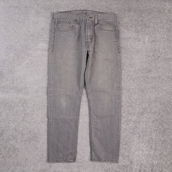 Levi's 508 32x30 Inseam 27 Gray Slim Taper Denim Jeans - Picture 1 of 13